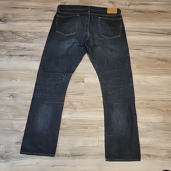 Polo Ralph Lauren PRL Jeans Mens 36x32 (36x33) Varick Slim Straight Blue Denim - Picture 4 of 14